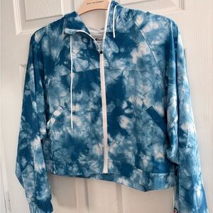 Champion Blue Tie-Dye Lightweight Hoodie
